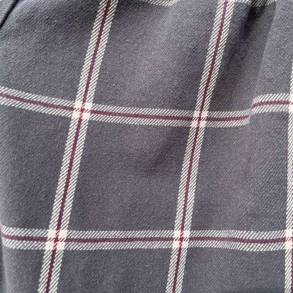 hanna andersson grey plaid 120 Bow Dress Christmas Holidays Fall Winter - Picture 4 of 4